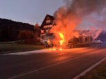 Ebnat-Kappel SG: LKW-Vollbrand sorgt für Mega-Stau
