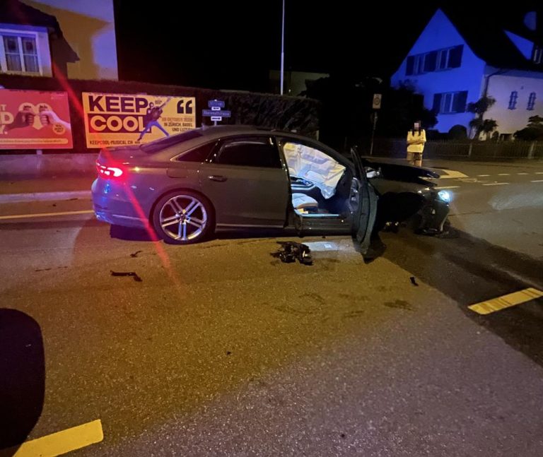 Pratteln BL: Unfall – 13-Jähriger crasht gestohlenen Audi