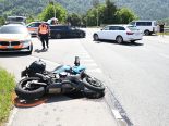 Bad Ragaz SG: Auto rammt Töff – Fahrer schwer verletzt