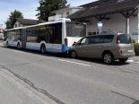 Haag (Sennwald) SG: Lenker (72) mit 0.98 Promille rammt Bus