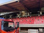 St. Gallen SG: Brand auf Tribünendach Gründenmoos