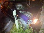 Hünenberg ZG: 1.48-Promille-Crash – Auto prallt in Baum
