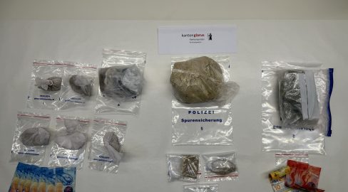 Betäubungsmittelhandel in Näfels GL: Polizei stellt Heroin und Kokain sicher