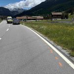 Lantsch/Lenz GR: 80-Meter-Schleuder – Töff-Unfall, Rega-Einsatz