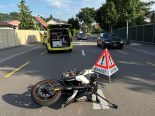 Kappel SO: Töff-Unfall – kracht ins Heck, Lenker ins Spital