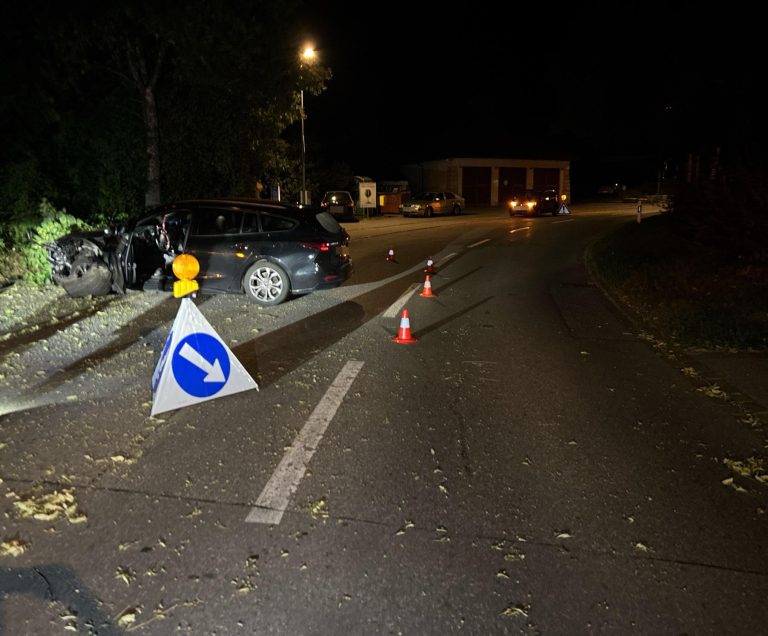 Lommiswil SO: Auto kracht in Lichtkandelaber – Lenker verletzt