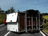Emmen LU: Unfall – Anhänger kippt, Teilsperrung Neuenkirchstr.