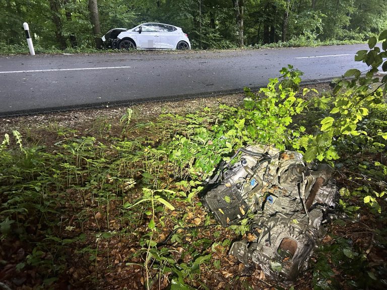 Zetzwil AG: Renault Clio kracht in Baum – Lenker (20) verletzt