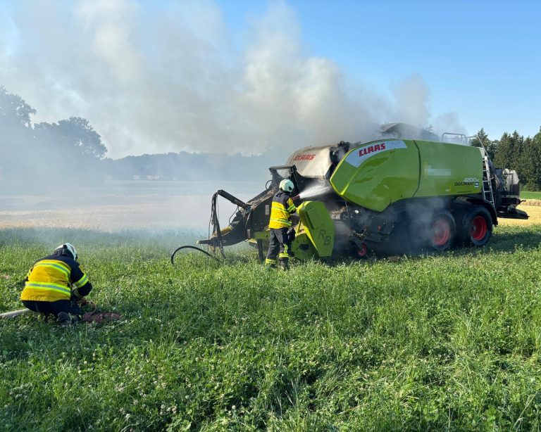 Märstetten TG: Heu-Hitze entfacht 3 Brände bei Ballenpressen