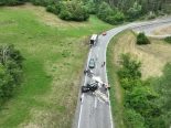 Sagogn GR: Buscrash – Vollsperrung, 69-Jähriger schwer verletzt