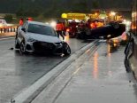 Kleinandelfingen ZH: A4-Unfall – Auto auf Dach, Spur gesperrt