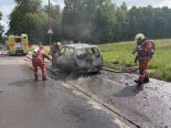 Winterthur ZH: PW-Brand auf Tösstalstrasse – Lenker verletzt