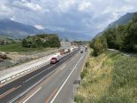 Sierre VS: Nächtliche A9-Vollsperrung Richtung Martigny