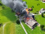Alpnach Dorf OW: Stallbrand in Balisried – Totalschaden
