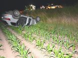 Mörschwil SG: Fahrunfähiger überschlägt sich heftig bei Unfall