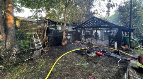 Aegerten BE: Brand zerstört Gartenhaus – Kanalweg Vollsperrung