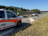St. Gallen SG: Drei A1-Unfälle – Töfffahrer kritisch verletzt