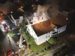 Uznach SG: Brand – Dachstock in Flammen, Evakuierung