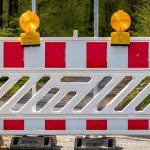 Bern BE: A1-Einfahrt Bethlehem nachts mit Vollsperrung