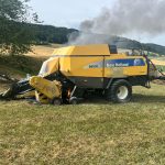 Stüsslingen SO: Brand an Ballenpresse greift auf Felder über