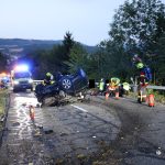 Haute-Sorne JU: Unfall – Auto kippt, Rega fliegt 2 Verletzte