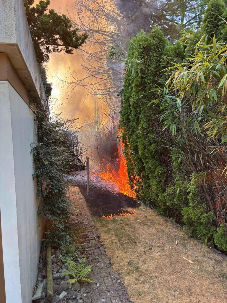 Seengen AG: Brand im Garten – Grossaufgebot der Feuerwehr