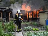Bad Ragaz SG: Brand – Schrebergärten und Häuschen zerstört
