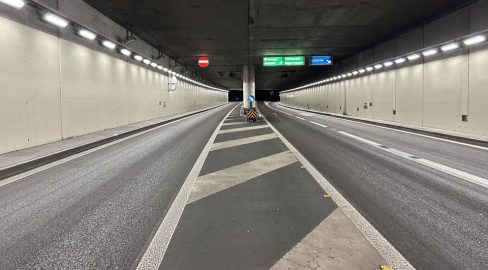 Minusio TI: A13-Tunnel drei Nächte dicht, Umleitung Kantonsstr.