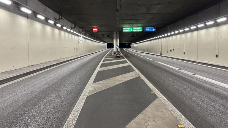 Minusio TI: A13-Tunnel drei Nächte dicht, Umleitung Kantonsstr.