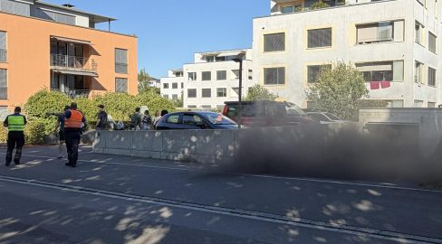 Winterthur ZH: Brand in Tiefgarage, Häuser evakuiert