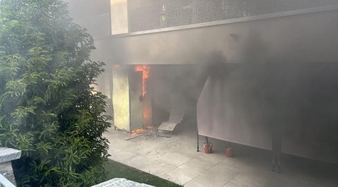 Gossau SG: Brand auf Sitzplatz greift auf Fassade über