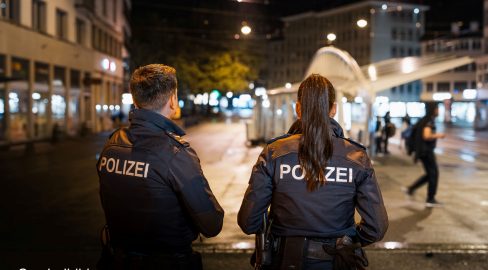 St. Gallen SG: Aggressive Frau bespuckt und tritt Polizist