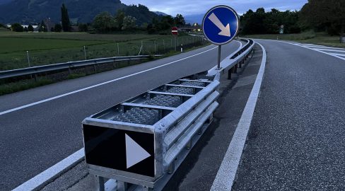 Simplon VS: Neue Anpralldämpfer auf A9 für mehr Sicherheit