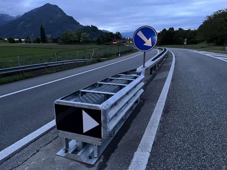 Simplon VS: Neue Anpralldämpfer auf A9 für mehr Sicherheit