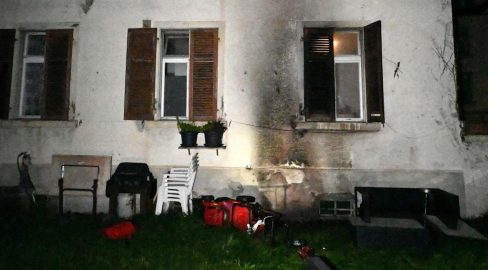 Rorschach SG: Zigarette setzt Benzinkanister in Brand