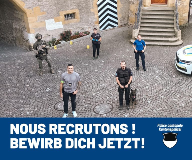 Freiburg FR: Kantonspolizei sucht neue Polizisten