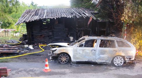 Ebikon LU: Gestohlenes Auto in Brand gesetzt