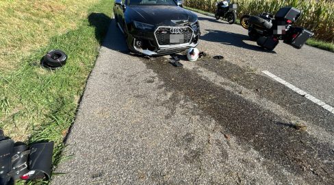 Breitenbach SO: Töff-Lenker nach Unfall schwer verletzt
