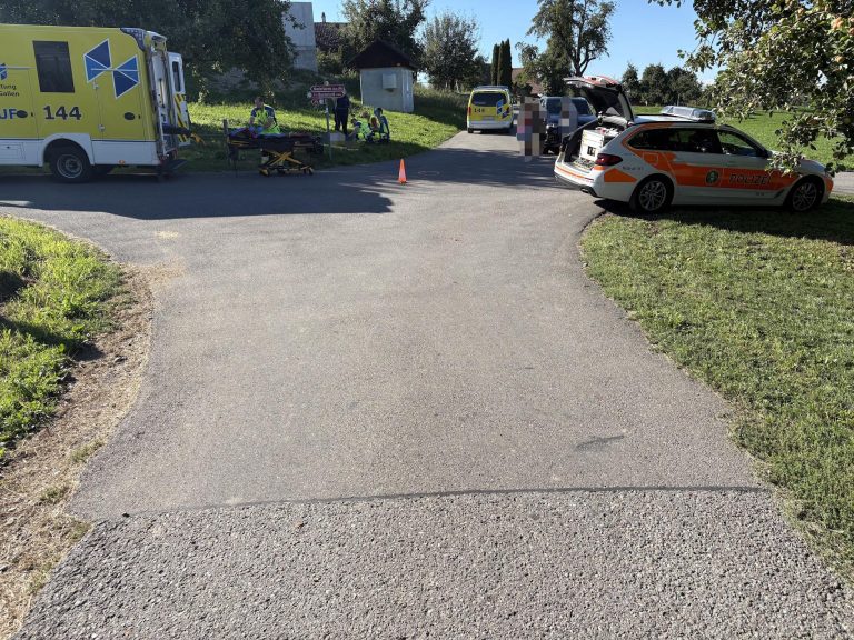 Niederbüren SG: E-Biker (74) bei Unfall schwer verletzt