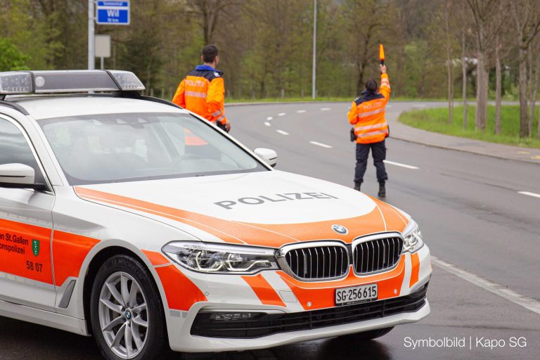 Altstätten SG: Sechs Anzeigen bei Kontrolle von 28 Fahrzeugen