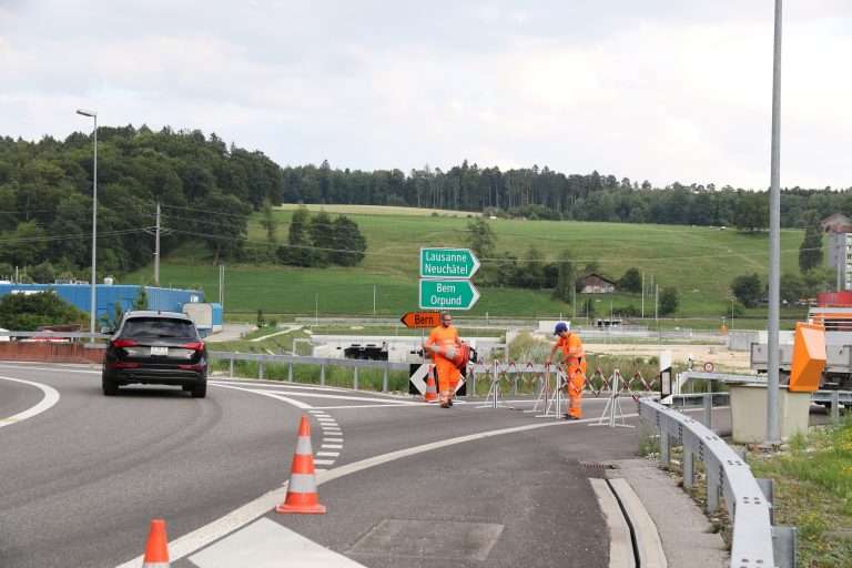 Biel BE: A5 wegen Tunnelarbeiten vier Nächte gesperrt