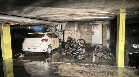 Allschwil BL: Brand in Einstellhalle zerstört Auto und E-Roller