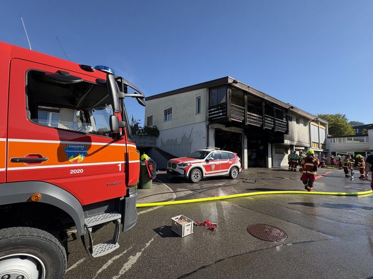Gommiswald SG: Brand bei Übung grösser als geplant