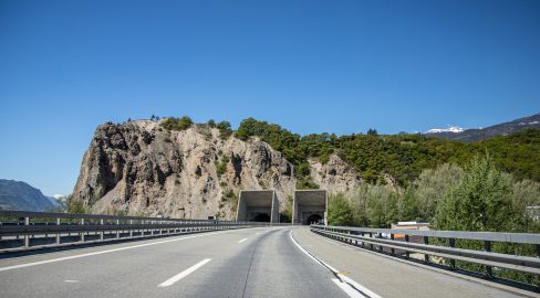 Sitten VS: A9 nachts wegen Tunnel-Tests gesperrt