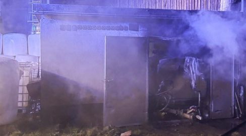 Buus BL: Brand in Scheunenanbau, Hofbetreiber im Spital