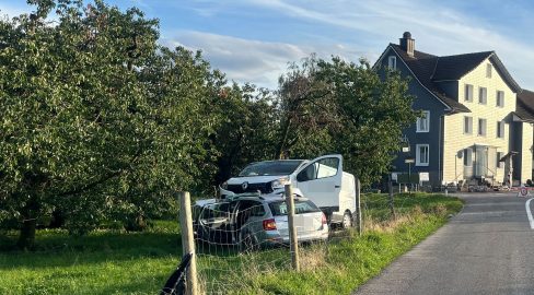 Schweizersholz TG: Lieferwagen baut Unfall nach Sekundenschlaf