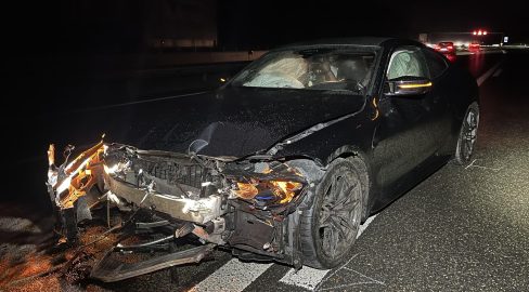 Buchrain LU: Lenker (21) prallt bei Unfall auf A14 in Leitplanke