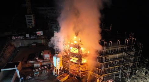 Bad Ragaz SG: Brand auf Baustelle, 100'000 Franken Schaden