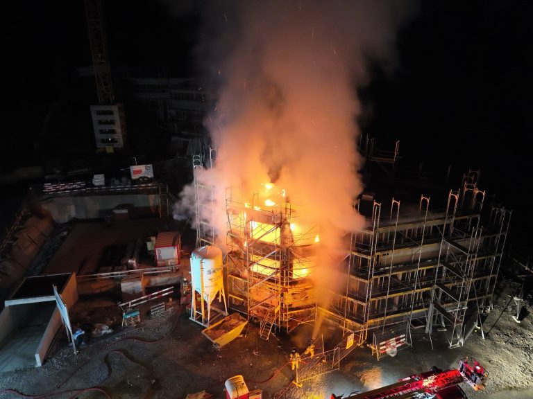 Bad Ragaz SG: Brand auf Baustelle, 100'000 Franken Schaden