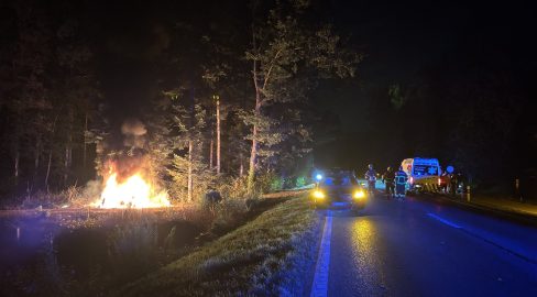 Wohlen AG: Brand nach Unfall, vier Teenager (17) schwer verletzt